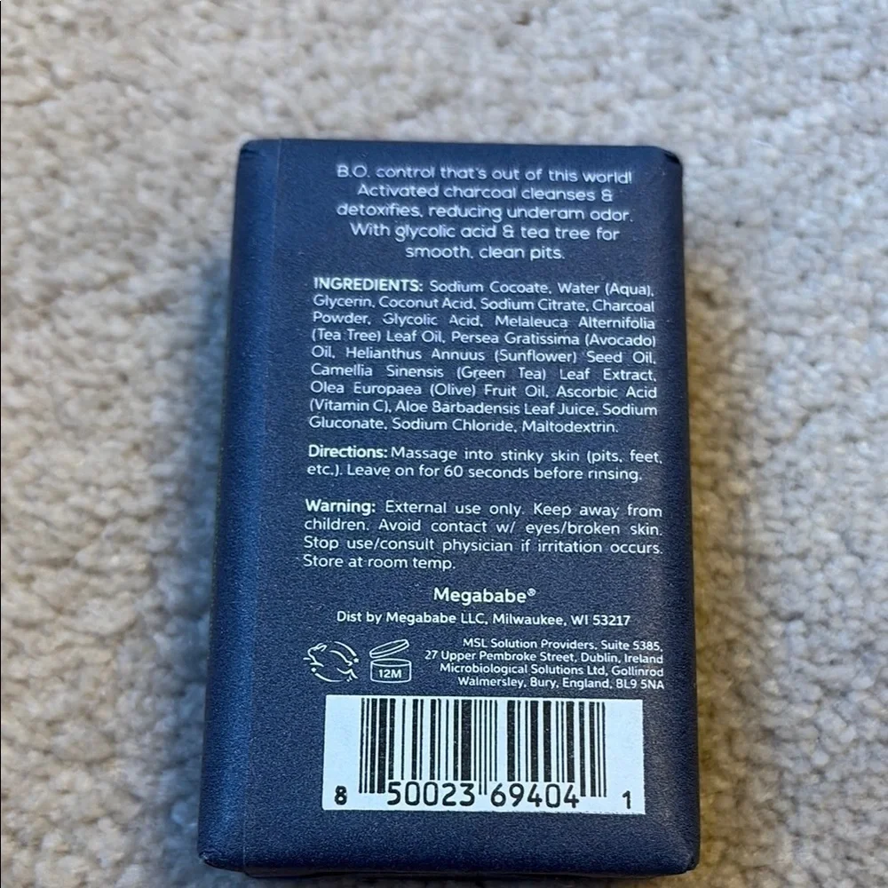🎪 Megababe Charcoal Detox Bar new in wrap
